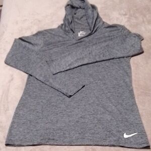 Nike Gray Hoodie with White Logo